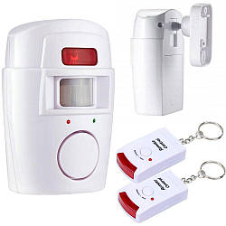 Сенсорна сигналізація з датчиком руху + 2 пульта, Sensor Alarm 105 / Автономна звукова сигналізація для дому
