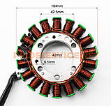 Статор магнето (генератор) для максискутера Honda CN250/CF250 (18 котушок роз'єм "мама/тапа 1+3"), фото 3