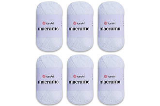 Упаковка YarnArt Macrame, Білий No154, 6 шт.