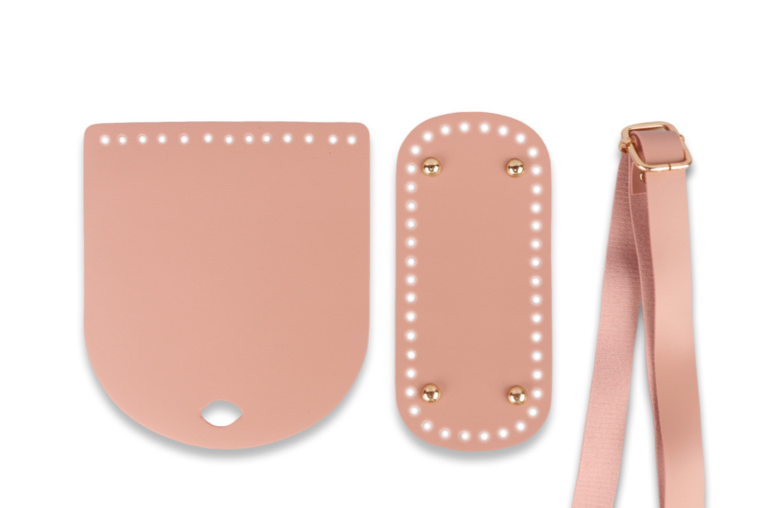 Набір для сумки з екошкіри, рожевий, фото 1