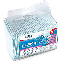 Пелюшки для собак і цуценят для привчання до туалету 45x60 см 30 шт Magic Pet