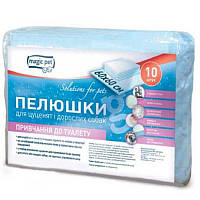 Пелюшки для собак і цуценят для привчання до туалету 60x60 см 10 шт Magic Pet