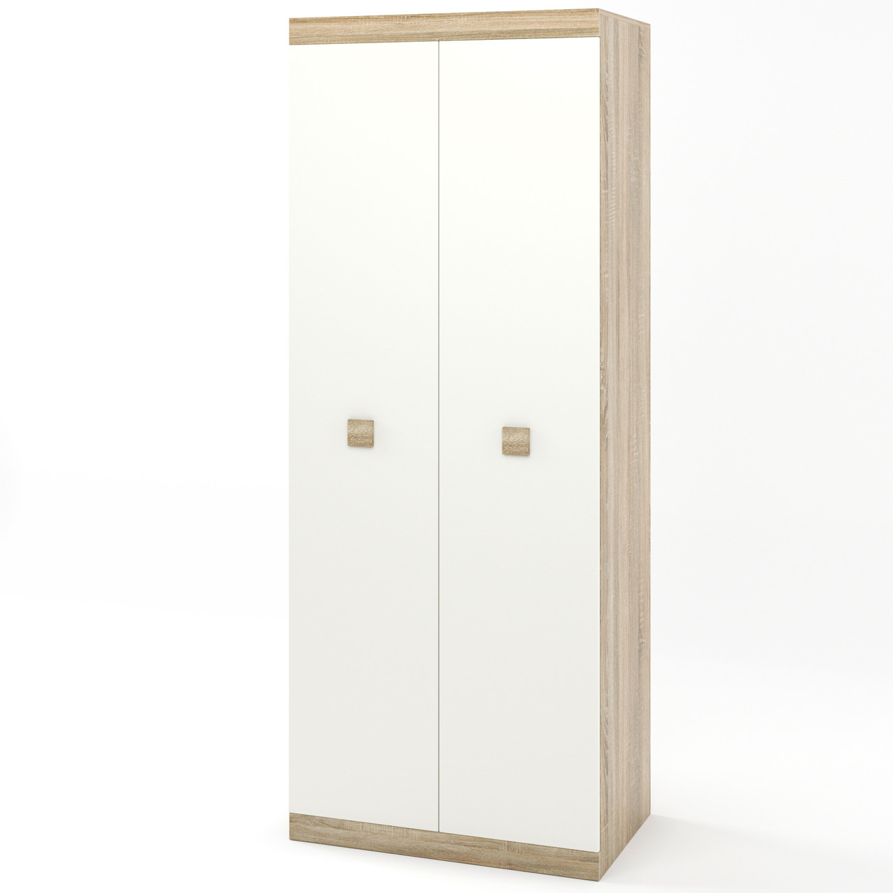 Шафа розпашна 2-х дверна Еверест Соната-800 дуб сонома + білий (DTM-2298), фото 1