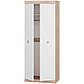 Шафа розпашна 2-х дверна Еверест Соната-800 дуб сонома + білий (DTM-2298), фото 2