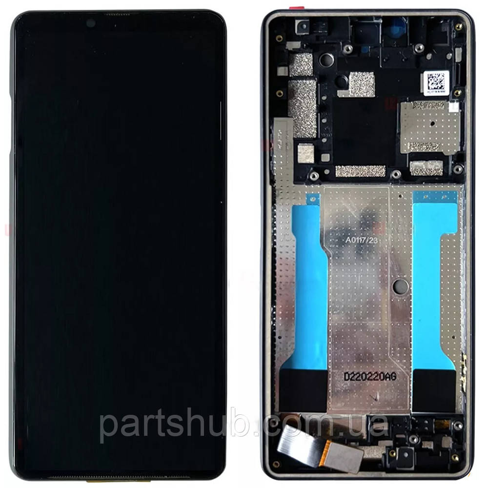 Дисплей Sony Xperia 10 III XQ-BT52 з тачскріном оригінал Китай з рамкою, фото 1