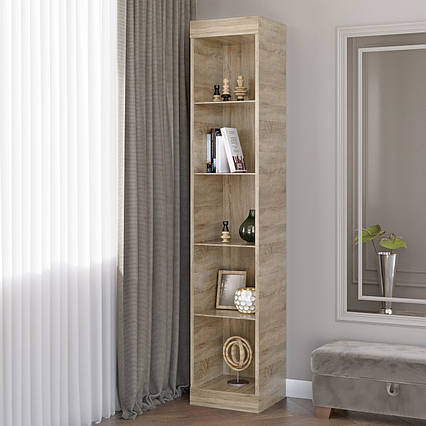 Шафа-пенал відкритий Еверест Соната дуб сонома