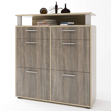 Тумба для взуття Еверест ТО-3 сонома + трюфель (DTM-2221)