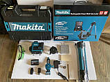 Акумуляторний лазерний нівелір Makita 3D-4D рівень (3.7V, 5AH). АКБ рівень зі штативом Макіта, фото 8