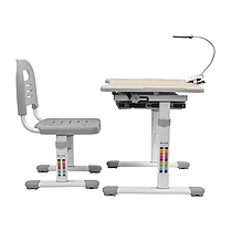 Зростаюча парта та стільчик FunDesk Piccolino Grey — ОПТОМ ДЛЯ ШКІЛ, фото 4