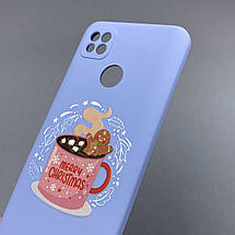 Чохол для Xiaomi Redmi 9C новорічний чохол на телефон сяомі редмі 9с бузковий FNC, фото 4