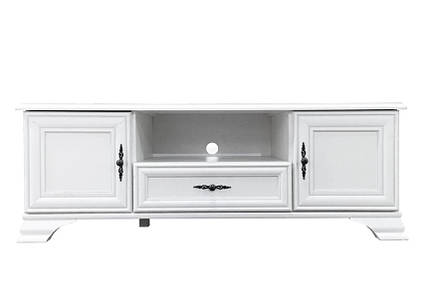 Тумба під телевізор ВМК (БРВ) Кентукі RTV2D1S Білий альпійський (GRB-1965)