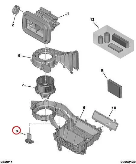Резистор пічки на Fiat Ducato, Peugeot Boxer, Citroen Jumper 4 (2014-...), 55702407, 6450XR, 6436C4, фото 1
