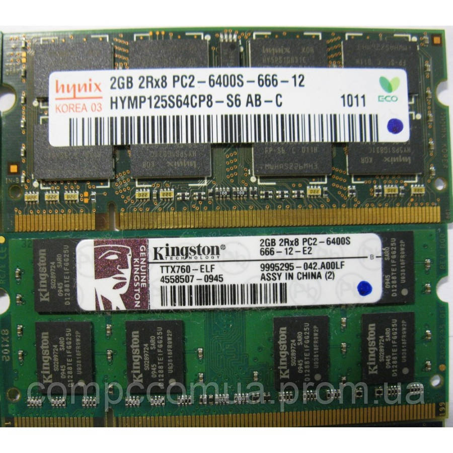 Память SODIMM DDR2-800MHz 2048MB 2Gb PC2-6400 (Intel/AMD) разные производители - фото 2 - id-p516019684