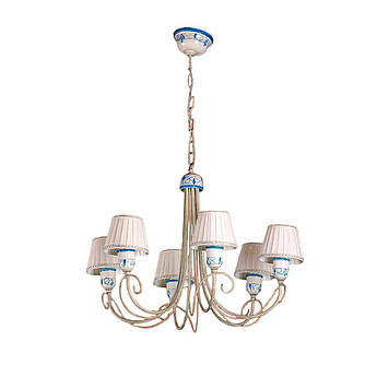 Підвісна люстра на 6 ріжків у класичному стилі Imas