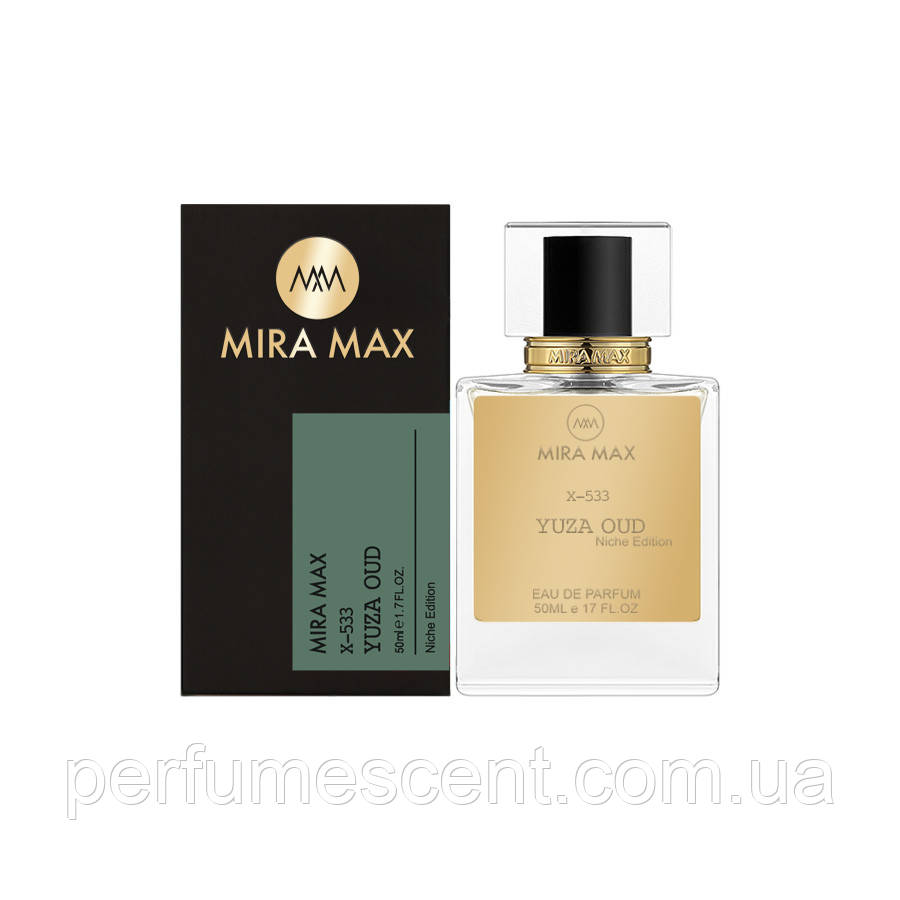 Парфумована вода MIRA MAX 50 мл "YUZA OUD X-533" (Аромат схожий на Guerlain Aqua Allegoria Oud Yuzu Forte)