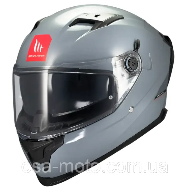 МотошоломMT BRAKER SV Solid Gloss Grey A12