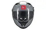 МотошоломMT BRAKER SV Solid Gloss Grey A12, фото 3
