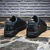 Чоловічі шкіряні кеди (натуральна шкіра) демісезонні чорні, чоловіче взуття весна осінь, розміри 40-48, фото 5
