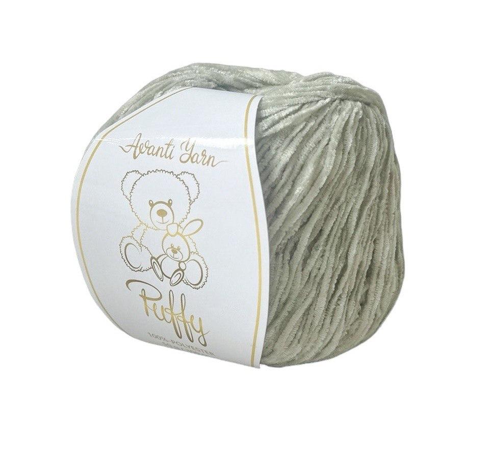 Avanti Yarn PUFFY (Аванті Ярн Пуффі) № 549 світла оливка (Пряжа велюр, нитки для в'язання)