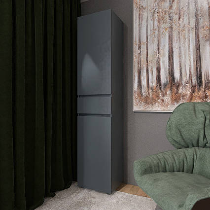 Пенал з висувним ящиком Еверест Лайт ПЛ-1 Графіт 45х38х208 см