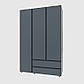 Шафа тридверна Еверест ШЛ-3 Лайт Графіт (DTM-4913), фото 2