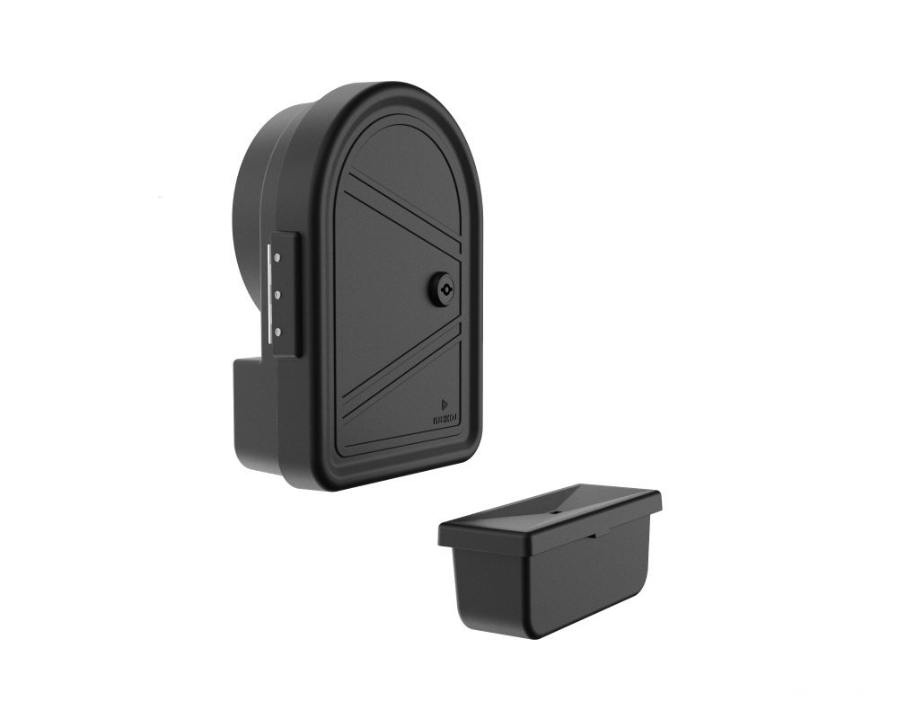 Передня кришка труби для зберігання шлангу Ø180мм зі стічним лотком, фото 1