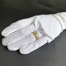 Acropolis білі рукавички для окулярів, ювелірних прикрас, годинників. Клас - Стандарт. Бавовна / Мікрофібра. Розміри: S, M, L.