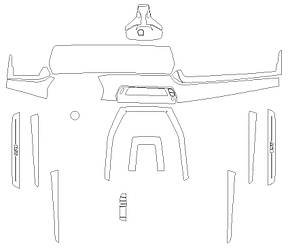 Комплект викрійок для салону BMW X1 2024