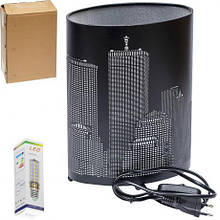 Лампа декор "Міста" чорна LED50 T8009 MZOPT