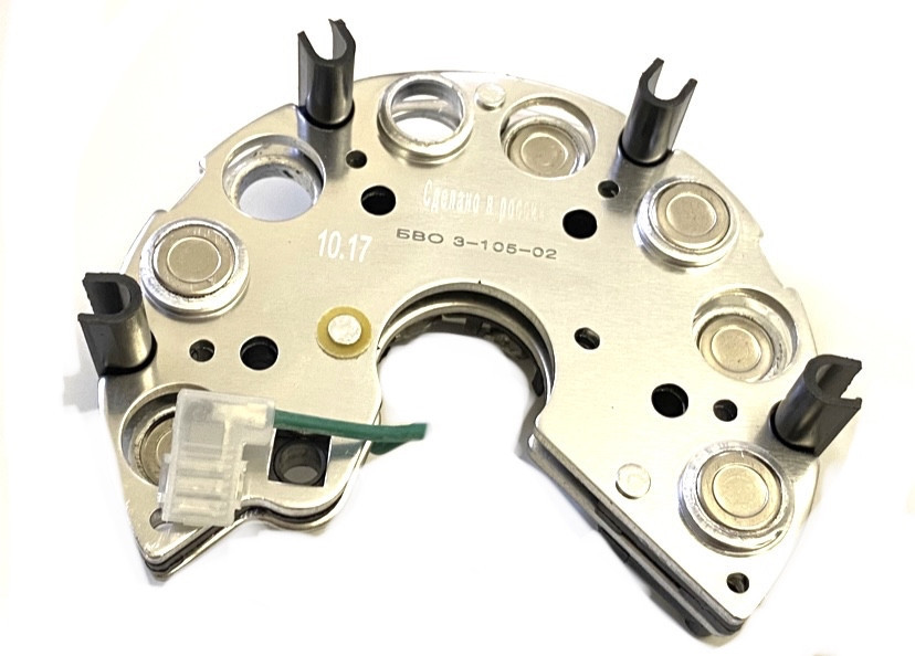 Діодний міст Пенза для ваз 2110 2111 2112 6 діодів блок випрямляючий (БВО76.2-105-02) kL., фото 1