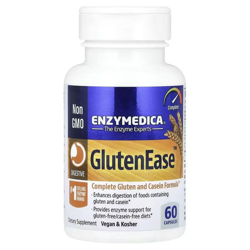 Натуральна добавка Enzymedica Gluten Ease, 60 капсул EXP