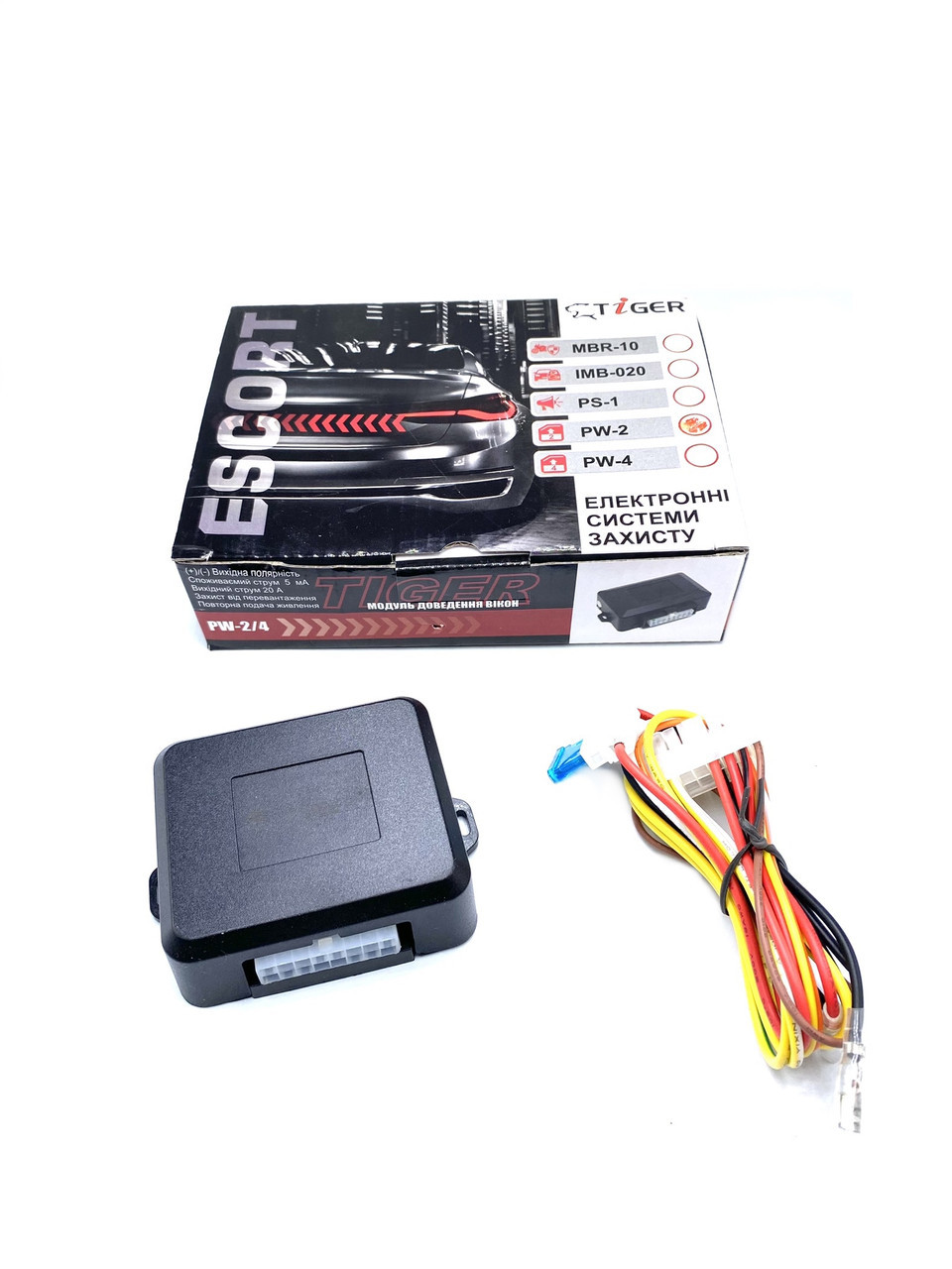 Доводчик скла на 2 стекла Tiger PW-2 послідовний автодоводчик (TigerPw2) kL., фото 1