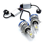 Комплект LED ламп TurboLed T1 H4 6000K 50W 12 24v CanBus з активним охолодженням (T1H4) kL., фото 2