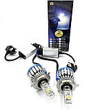 Комплект LED ламп TurboLed T1 H4 6000K 50W 12 24v CanBus з активним охолодженням (T1H4) kL., фото 5