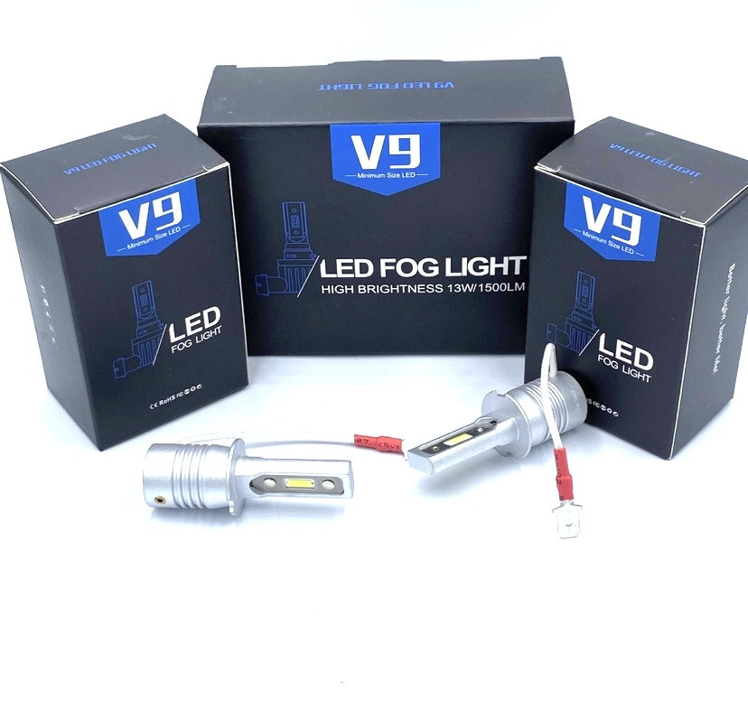 Автомобільні світлодіодні лампи V9 із цоколем H3 (V9H3) kL., фото 1