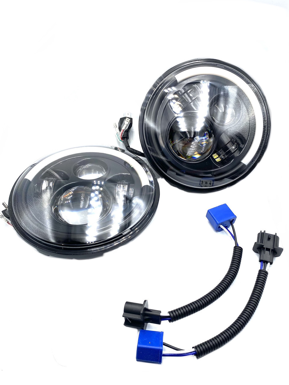 Фари передні світлодіодні 7 дюймів Led для ваз 2101 2121 21213 Уаз Газ для ваз (LED-21215264) kL., фото 1
