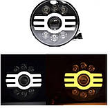 Передні фари LED для ваз 2101 2121 21213 Газ 24 Уаз 7 дюймів 150 Ватт кт 2 шт (LEDM156112) kL., фото 2