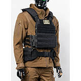 РПС реміно-плечова система "Черсел" ТМ Балістика (Чорний) з відділом під балістичний вкладиш, фото 6