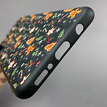 Чохол для Samsung Galaxy A50s новорічний чохол на телефон самсунг а50с чорний FNC, фото 4