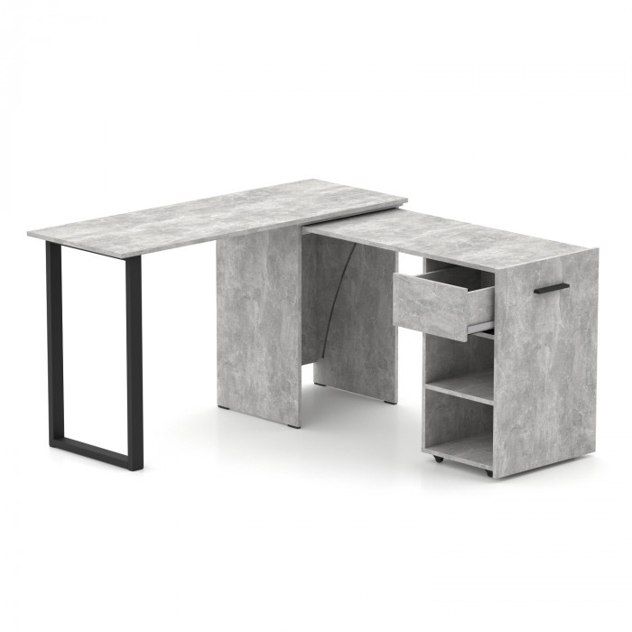 Стіл-трансформер Hobana Jambo з 1 шухлядою (Ательє світлий) ТМ Knap Knap