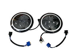 Фари передні світлодіодні Led для ваз 2101 2102 2121 2123 21213 Камаз Газ Уаз Зіл ДХО Ангельські очі (Led kL.