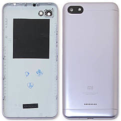 Задня кришка Xiaomi Redmi 6A Global version (сіра 1 SIM слот)