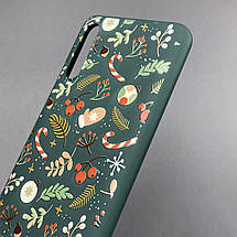 Чохол для Samsung Galaxy A50s новорічний чохол на телефон самсунг а50с зелений FNC, фото 3