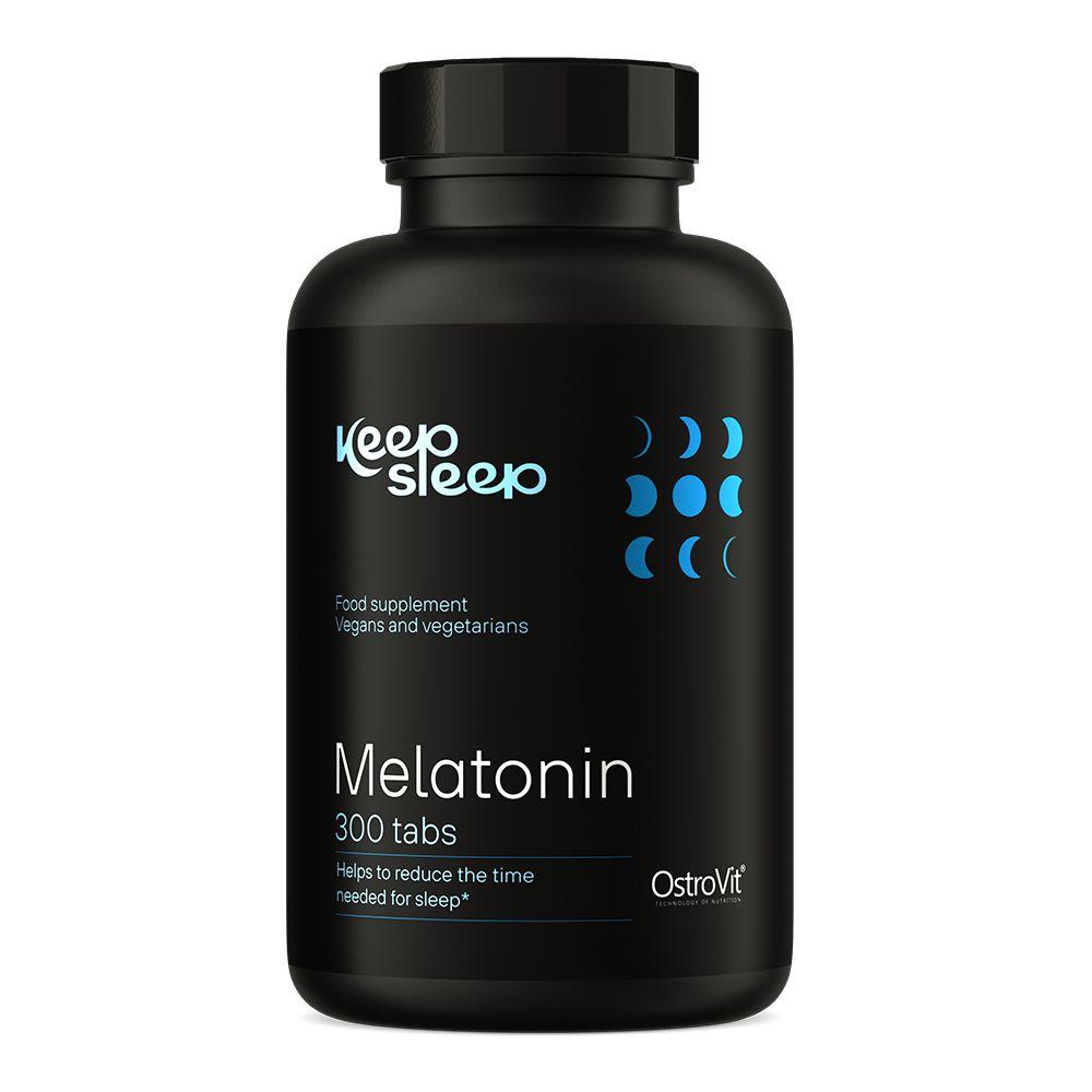 Натуральна добавка OstroVit Keep Sleep Melatonin, 300 таблеток EXP