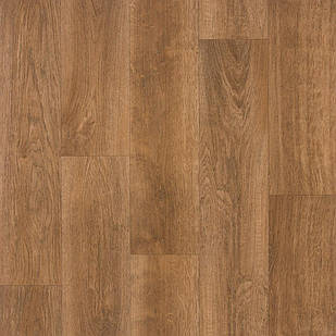 Лінолеум напівкомерційний Lentex Orion 514-05 Post Oak Коричнева дубова дошка