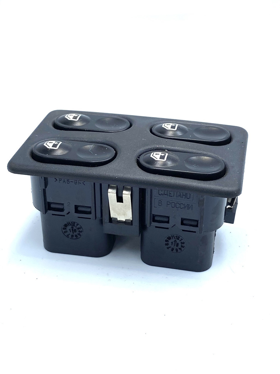 Блок управління електросклопідйомниками АВАР для ваз 2106 2107 2108 2109 2110 2111 2112 4 клавіші kL., фото 1