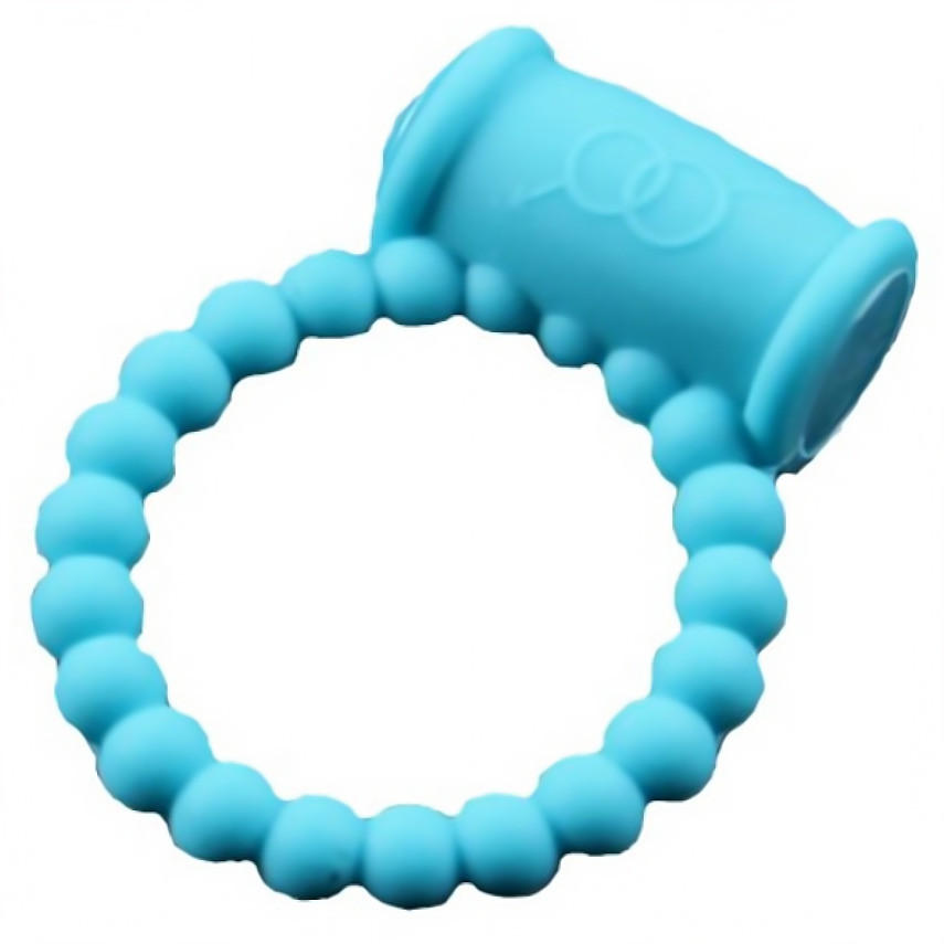 Ерекційне віброкільце - Beads Ring блакитний