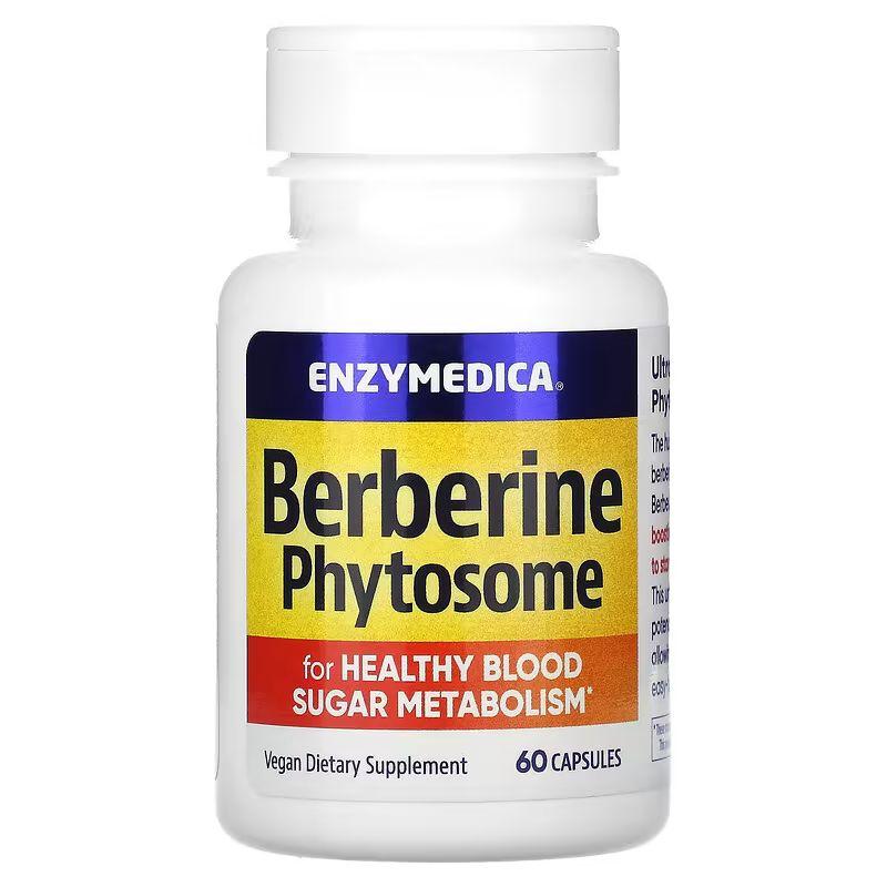 Натуральна добавка Enzymedica Berberine Phytosome, 60 капсул EXP