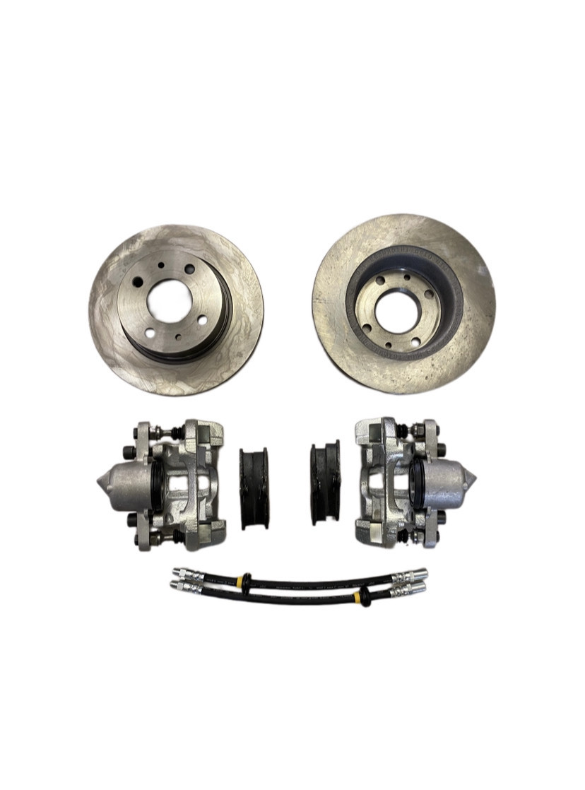 Комплект передніх гальм суппорт у зборі диски колодки для ваз 2108 2109 21099 (21080-572758) kL., фото 1