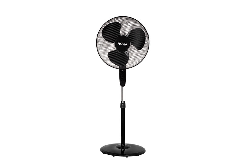 Вентилятор підлоговий з обертанням Floria ZLN2324 40W Black, фото 1